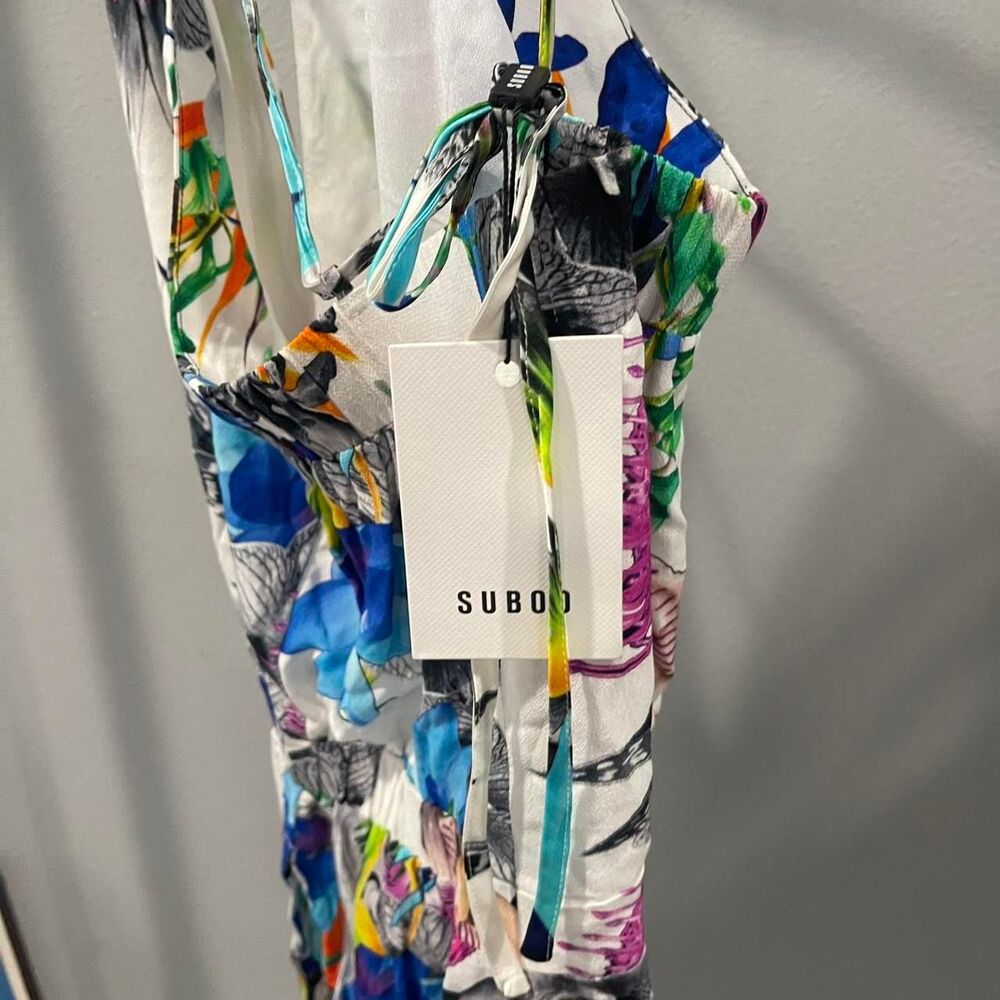 Suboo tropical print halter playsuit romper - size S - Picture 3 of 3